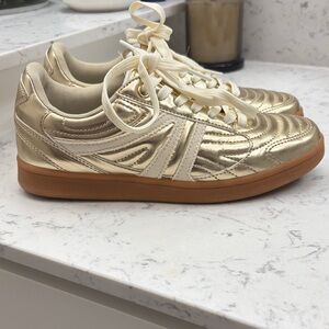 Steve Madden Madrid Gold Sneakers